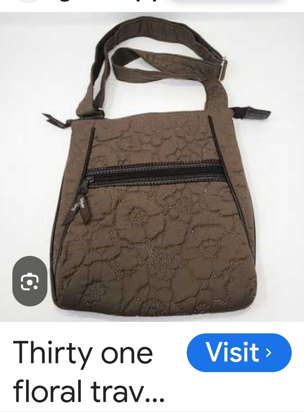Thirty One Quilted Crossbody Woman's Brown